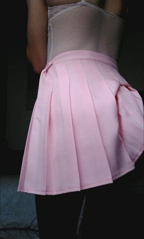 femboy pink sissy skirt tease upskirt femboys clip