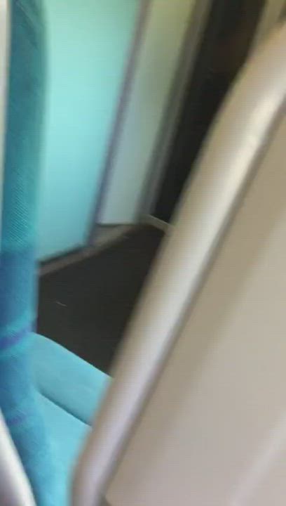 Jumping around on the train [GIF]