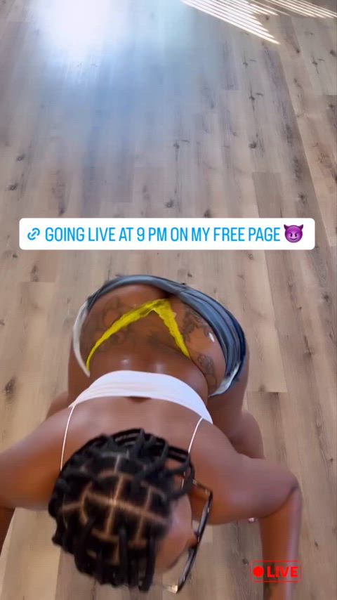 ass clapping ebony thong twerking clip