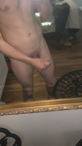 Come take this cock in front of the mirror or maybe window 😏(m)