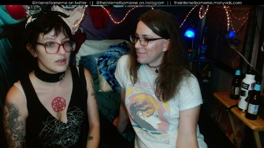 I had a friend over so we could stream together and things got... spicy...