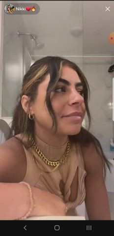 bathroom nipslip tiktok clip