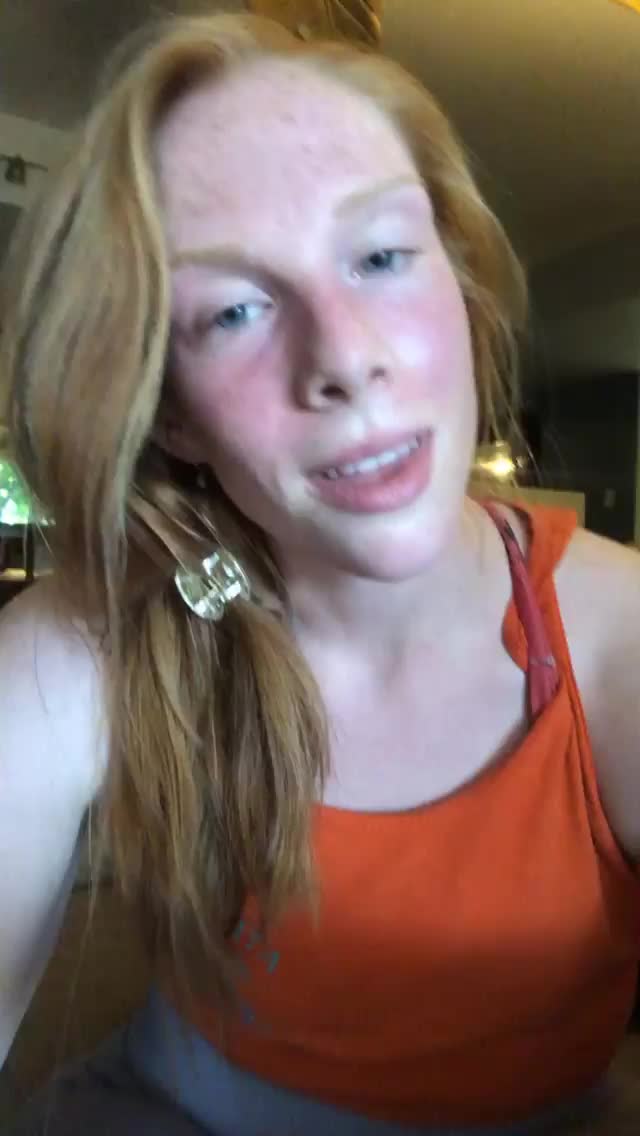 Gorgeous Freckled Redhead with DSLs