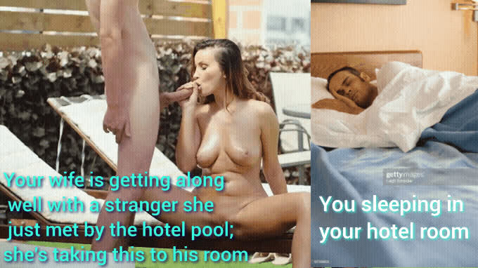 As you slept ? in the hotel suite, your wife was making new friends ?