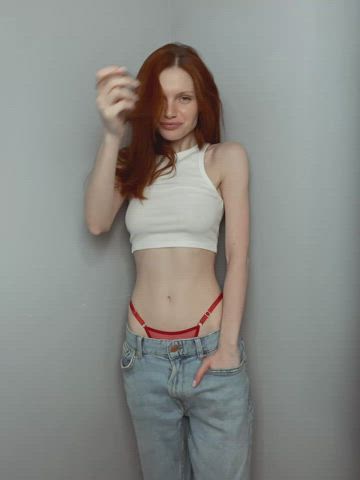 Redhead Model Petite Cute Babe clip