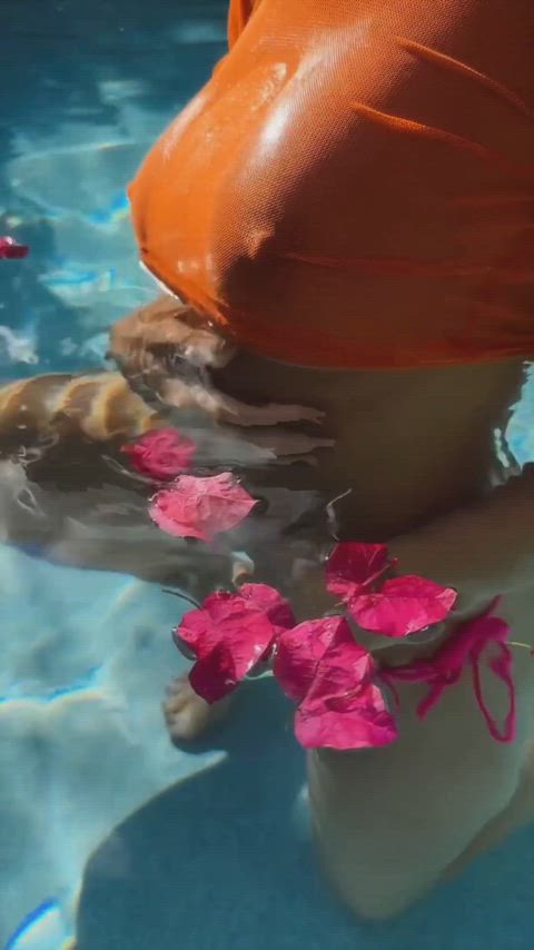 sexy swimming pool wet clip