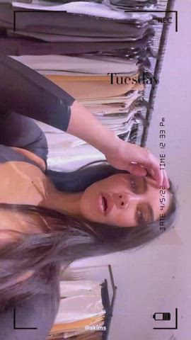 Cleavage Fake Tits Kim Kardashian clip
