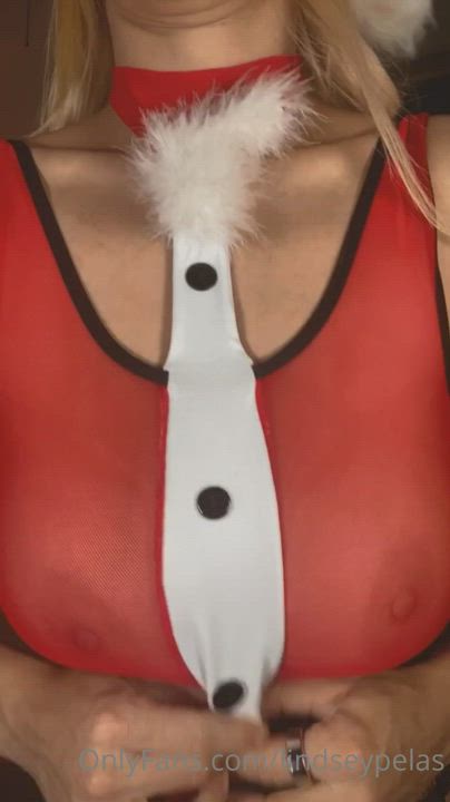 Christmas OnlyFans See Through Clothing Tease clip