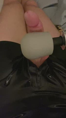How to spend an evening relaxing in black latex with my toys.