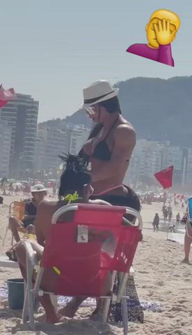 Beach Big Ass Bikini Ebony Fake Ass
