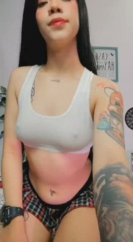 latina model sensual small tits tattoo teen teens tits webcam clip