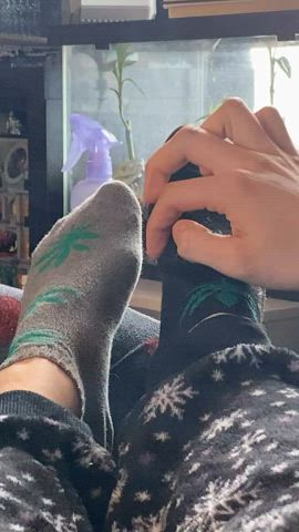 feet foot worship socks clip