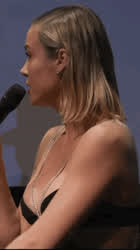 Brie Larson Busty Dress clip