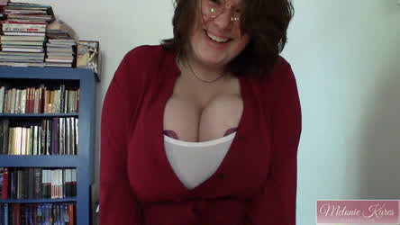 BBW Big Tits Bra Brunette Busty Chubby Curvy Cute Face Smothering Glasses Huge Tits