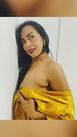 colombian latina natural tits tits clip