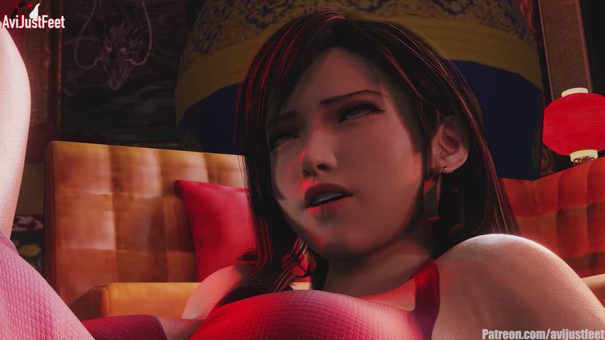 Tifa Feet Trapped and Tickled by Aerith