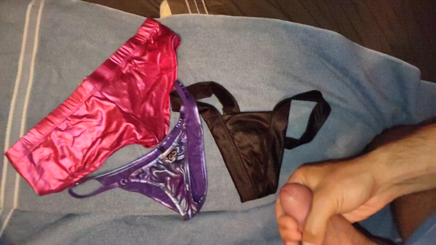 A friend wanted me to spray her stripper panties