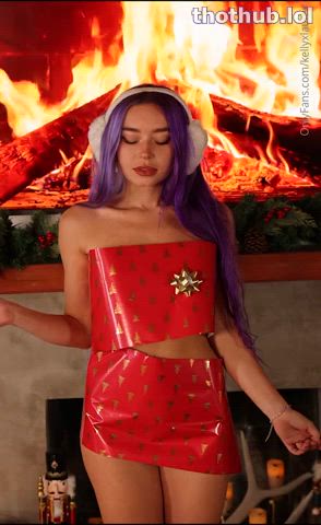 christmas striptease tease clip