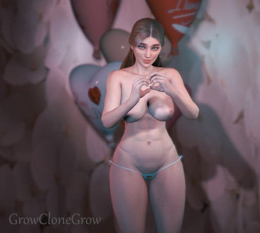 3d animation boobs fetish giantess huge tits clip