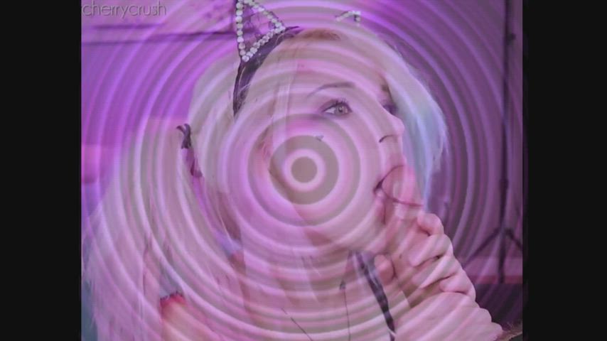 blonde blowjob catsuit cum licking hypnosis ponytail sex toy clip