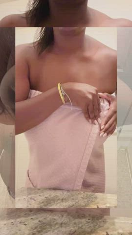 bathroom big tits ebony fetish nipple piercing shaved pussy clip