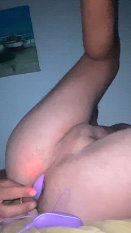 ass getting plugged while legs up in the air