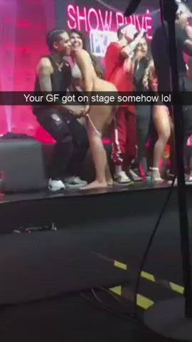 She is gonna let him fuck her backstage after the show
