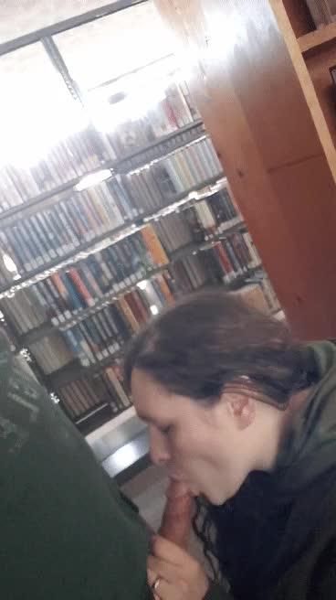 It was so thrilling giving head at the library! [F] [M]