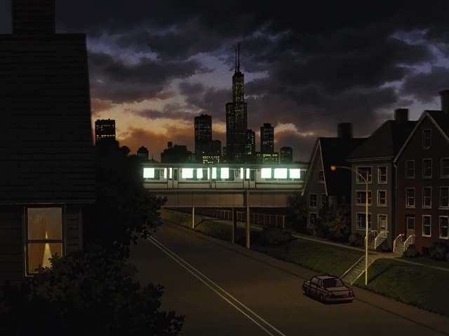 Gunsmith Cats (1995) - Downtown in the Dusk [Continuous Train Loop]
