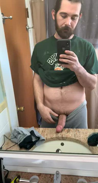 Amateur Big Dick Cock Cockslap Selfie Solo clip