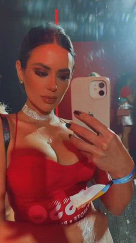 bathroom body boobs brazilian brunette dani downblouse goddess mirror tease clip