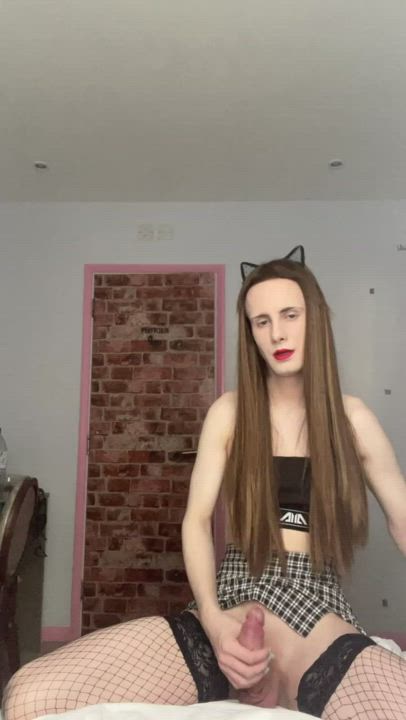 Pussycat that loves to stroke themselves 😂💦💦😈Will you stroke me? 🥺