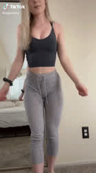 Ass Bouncing Yoga Pants clip