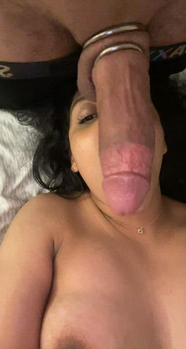 A longer clip of when I recorded the thickest dick I sucked it was bigger than my