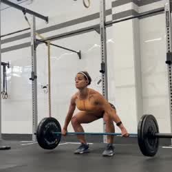 Fitness Gym Latina Muscular Girl Workout clip
