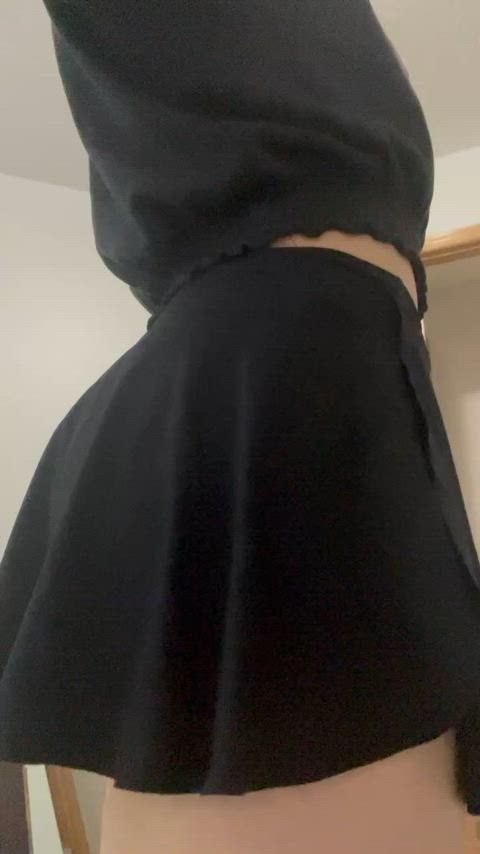 POV walking behind me while I’m in a skirt ;)