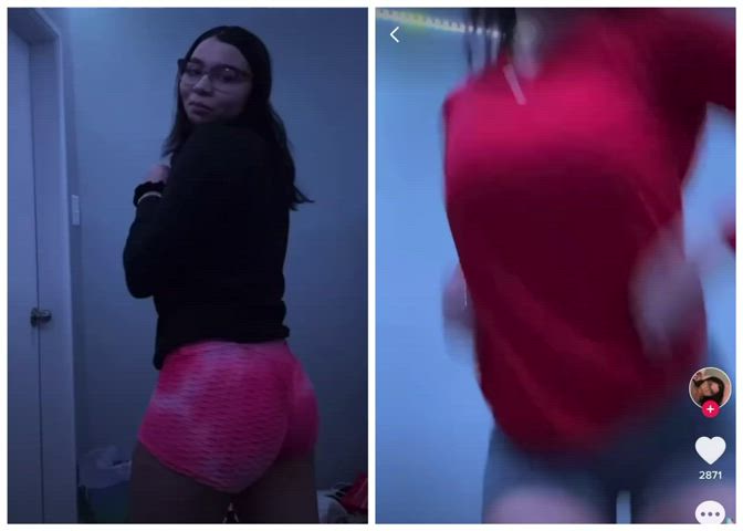 Ass Big Ass Booty Jiggling Latina Teen TikTok clip