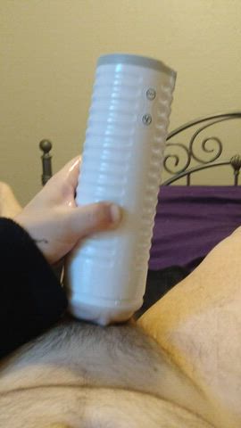 Pumping my Lovense Max 2 full then watching it leak out... wish it was you?