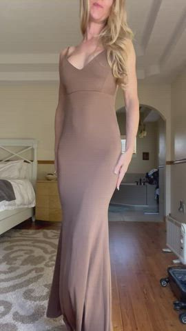 ass blonde dress clip