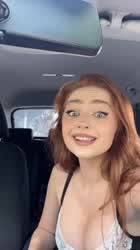 Bouncing Bouncing Tits Cute Goddess Innocent Redhead clip