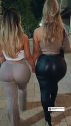 Double the fake, oversized asses
