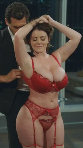 big tits british pornstar sophie dee tease teasing vertical clip