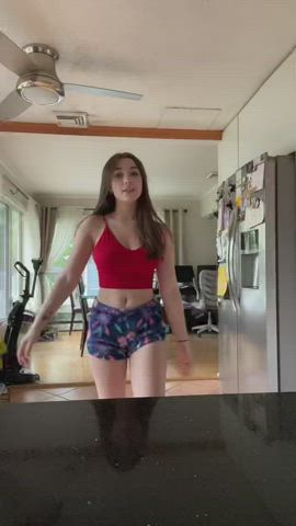 Belly Button Body Shorts Teen TikTok clip