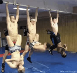 “Wrestling warm up” …