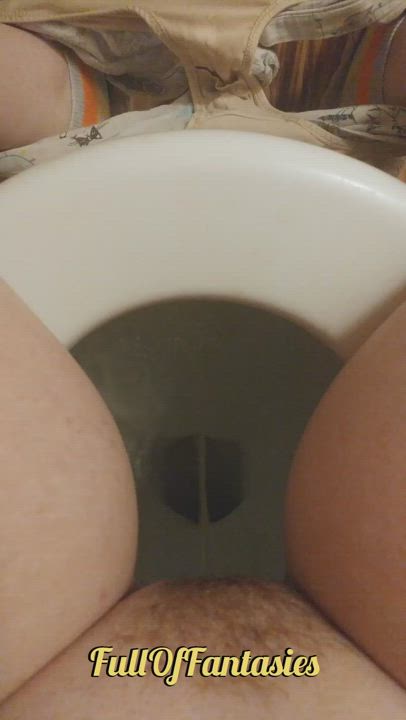 Female POV Pee Peeing Toilet clip