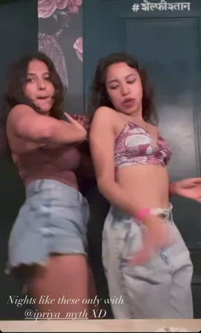 dancing desi indian lesbian teen twerking clip