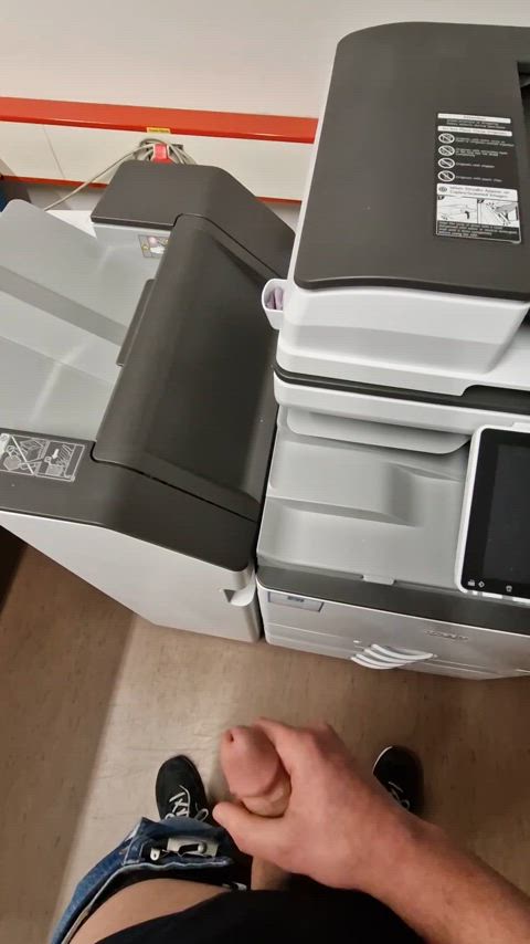 [24] tagged the copier in the office 💦