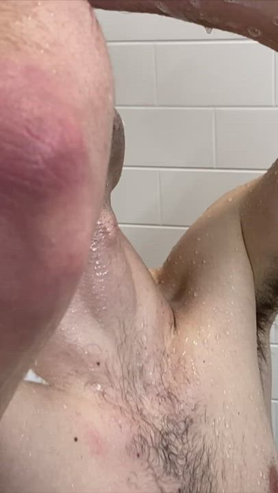 (18M) fun in the shower!! Who wants to wash underneath for me?