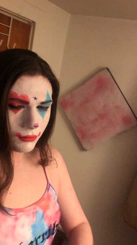 big ass booty brunette clown girl femboy lingerie pov pawg sissy trans clip