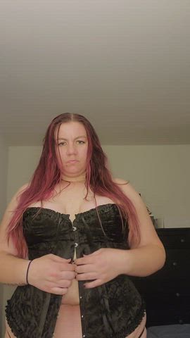 Corsets are hard to put on but fun to take off